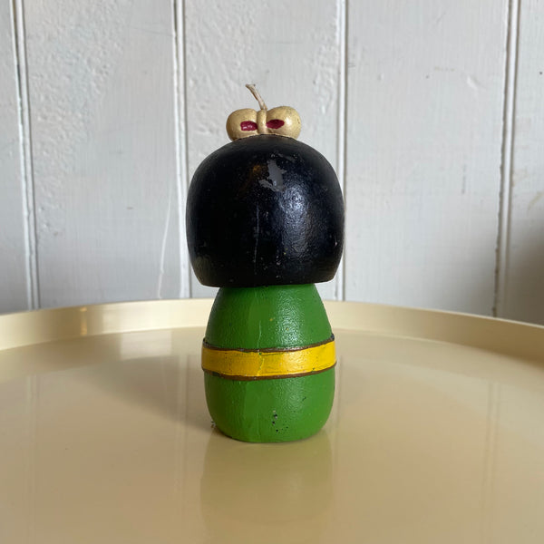 Vintage Kokeshi Doll Candle